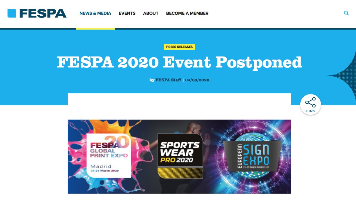 Se pospone Fespa 2020